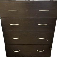 4段タンス（茶色）の画像