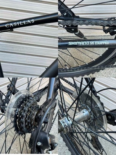 【整備済】CASILLAS 26インチ  3×7変速付自転車 クロスバイク シマノ変速機 通勤通学快調 整備済】CASILLAS 26インチ 3×7変速付自転車 クロスバイク シマノ変速機