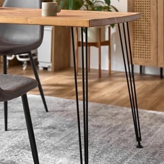 【美品・LOWYA】天然木デスク（幅120cm）＋ ワークチェア（緑）セットの画像