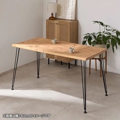 【美品・LOWYA】天然木デスク（幅120cm）＋ ワークチェア（緑）セットの画像