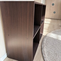 カラーBOX 2段　ブラウン　2個セットの画像