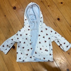 ラルフローレン ベビー フード付きリバーシブルパーカー 70cm？　ポロベアの画像