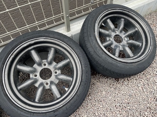 【終了】RSワタナベ エイトスポーク 14インチ 7J Aタイプ 2本セット PCD114.3 4H