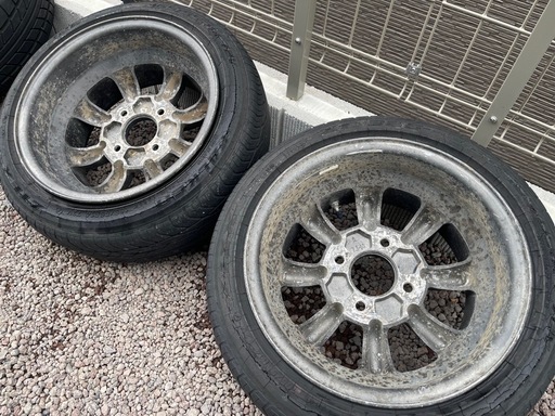 【終了】RSワタナベ エイトスポーク 14インチ 7J Aタイプ 2本セット PCD114.3 4H