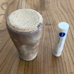 萩焼　花瓶　花器の画像