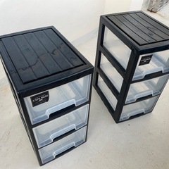 収納　プラスチック　チェスト　2セットの画像