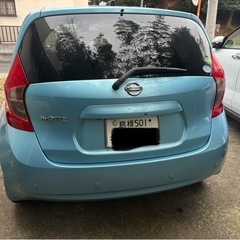 【値下げ】H27日産ノートE12 車検残あり エマージェンシーブレーキ LEDヘッドライト 100,000円の画像