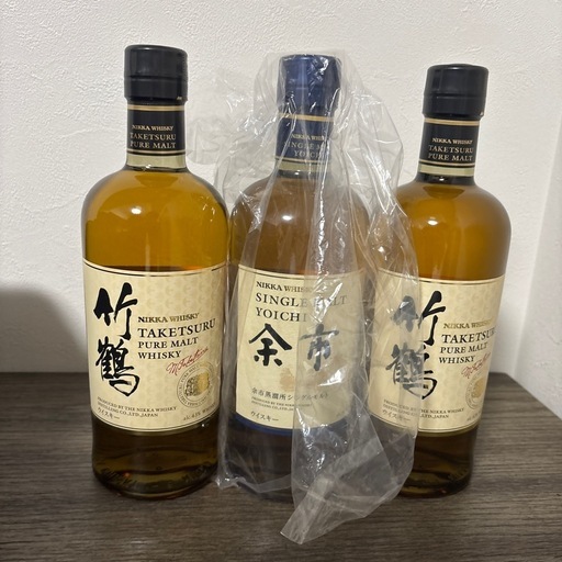 竹鶴×2本余市セット (山城) 浦添前田のウイスキーの中古あげます・譲り