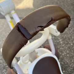 iimo イーモ 折りたたみ　三輪車 ホワイト ブラウン おしゃれ ベビー の画像