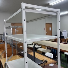 棚　収納棚　スチール棚　スチールラック　白　ホワイトの画像