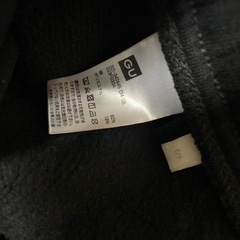 GU   黒スウェット　メンズS　の画像