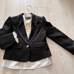 卒業式入学式ジャケット&フリルブラウスの画像