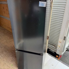 NO B866🌈福岡市内配送設置無料✨🌈ヤマダオリジナル 冷蔵庫 159L 右開き 2ドア 幅48.6cm 一人暮し向け 耐熱トップテーブル REFAGE YRZ-F15MK ブラック系 2024年の画像