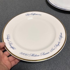 ロンハーマン　平皿　2枚セット　ゴールド　ブルーの画像