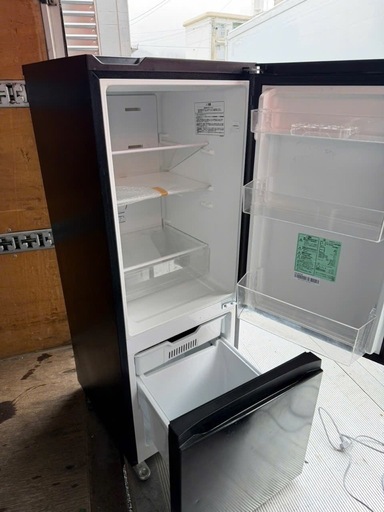 NO B863?福岡市内配送設置無料✨?冷蔵庫 ブラック AT-RF160-BK [162L /2ドア /右開きタイプ]