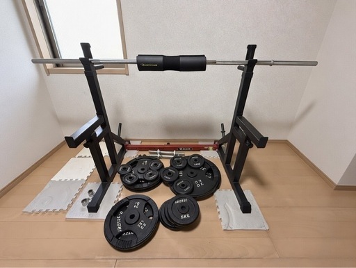 ホームジムセット 重り総重量140kg  ベンチ追加