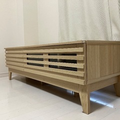 ベージュテレビ台　幅120 奥行き42 高さ39の画像