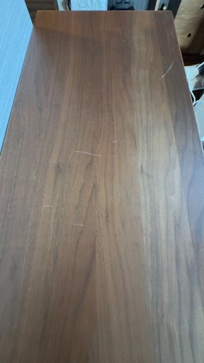 【無垢材ウォールナット パソコンデスク】