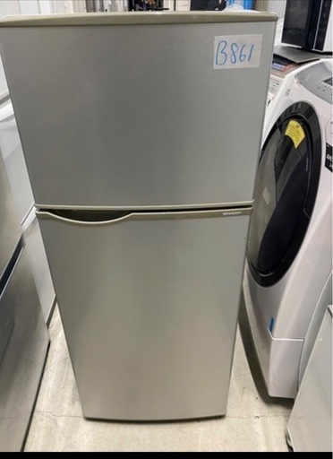 NO B861?福岡市内配送設置無料✨?シャープ 118L 2ドア冷蔵庫（直冷式）シルバー系SHARP SJ-H12Y-S