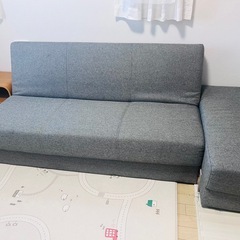 ニトリ　ソファベッド　オットマン　収納の画像