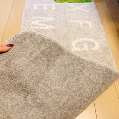 🌸 グレーのラグマット🌸の画像