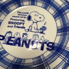 スヌーピー柄&ピンクのカレー皿
の画像