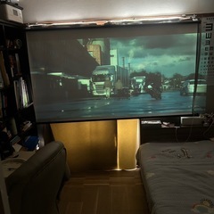 プロジェクター＋80型スクリーン（EPSON EMP-TWD1）の画像