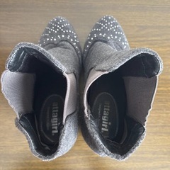 Attagirl アタガール スタッズ付き ショートブーツ　Mサイズ グレーの画像