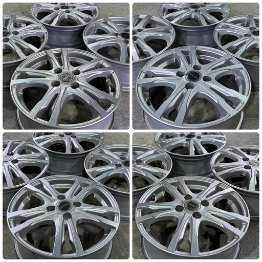 ア）BRIDGESTONE FEID ブリヂストン フェイド 15インチ×5.5J／IN SET+45／4H／P.C.D100／ハブ径73㎜ アルミホイール4本SET 社外ホイール
