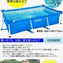 INTEXのプール 300cm×200cmサイズの画像