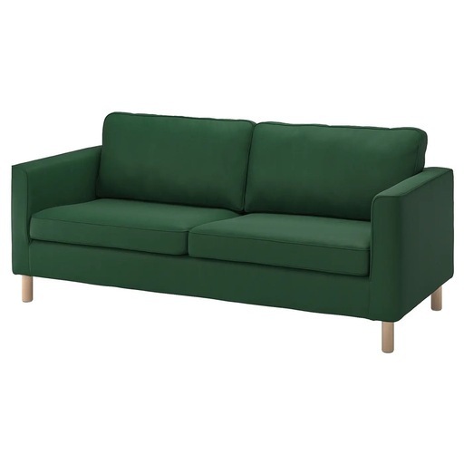 【IKEA 3人掛けソファ PÄRUP（ペルプ）グリーン】