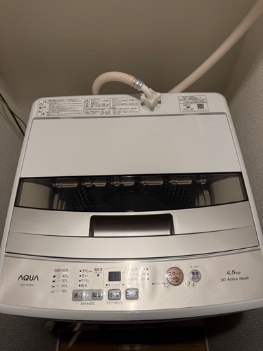 4.5kg 洗濯機　美品