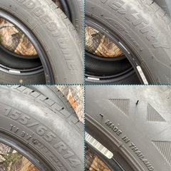 ⑬ 155/65R14 中古タイヤ2本の画像