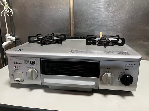 Rinnai  リンナイ ガステーブル ガスコンロ 都市ガス　左強火 幅56cm IC-330SF-1L グリル未使用 12A•13A 2014年1月製 中古美品 稼働確認済 ③