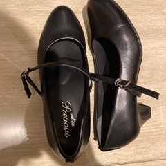 黒い革靴（就活用）の画像