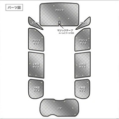 セレナ　C27  全面　サンシェード　目隠し　車中泊　遮光の画像