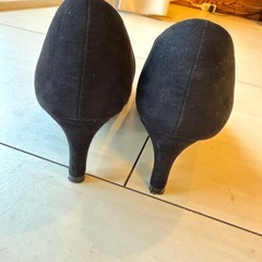 GU★24cm★黒ブラック★スエード調素材の画像