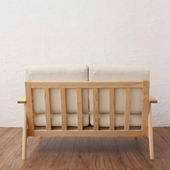 北欧風インテリア　ソファの画像