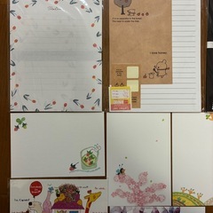 未使用ポストカード、余りのレターセットなどの画像