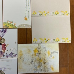 未使用ポストカード、余りのレターセットなどの画像