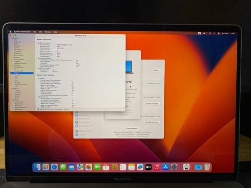 Macbook pro 2019 16インチi9 16Gb 1Tb