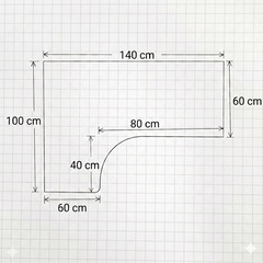 ニトリ プレフェ L字型デスク 廃盤品 パソコンデスクの画像