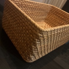 無印ラタンボックスの画像