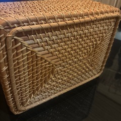 無印ラタンボックスの画像