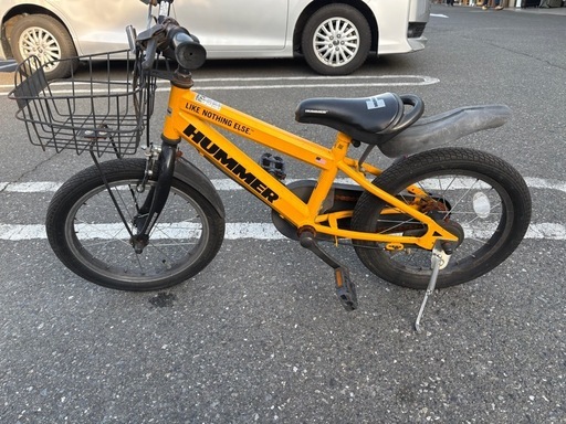 HUMMER 子供自転車 16インチ イエロー 防犯登録抹消済