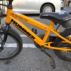 HUMMER 子供自転車 16インチ イエロー 防犯登録抹消済の画像