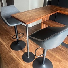 カウンターチェア2脚セットの画像