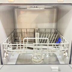 コンパクト食洗器 食器洗い乾燥機 温水除菌洗浄 約15点 上部給水タンク式 工事不要 アイリスオーヤマ PZSH-5T-W 2021年製 ★買取帝国 志木店の画像