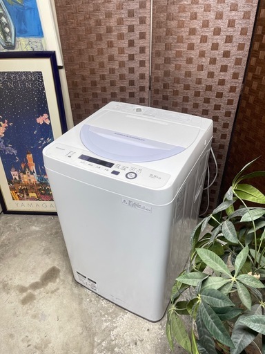 ?激安?2017年製　5.5KG SHARP洗濯機　ES-GE5A