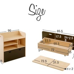 【中古】子ども勉強机　　の画像